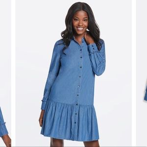 NWT Draper James button down flounce dress